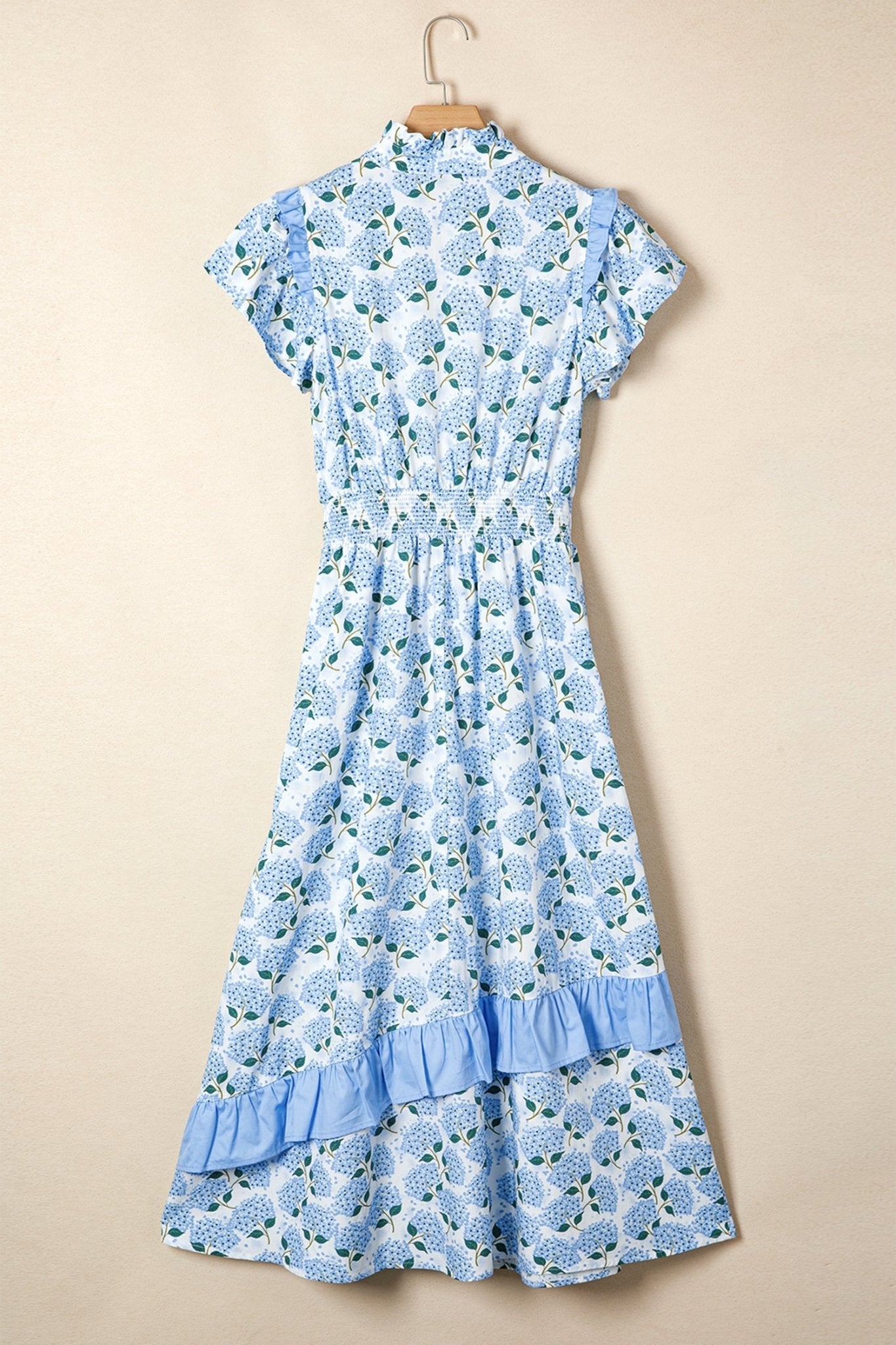 Eileen Flutter Sleeve Long Dress - Hello Beautiful BoutiqueMaxi DressesThreaded Pear