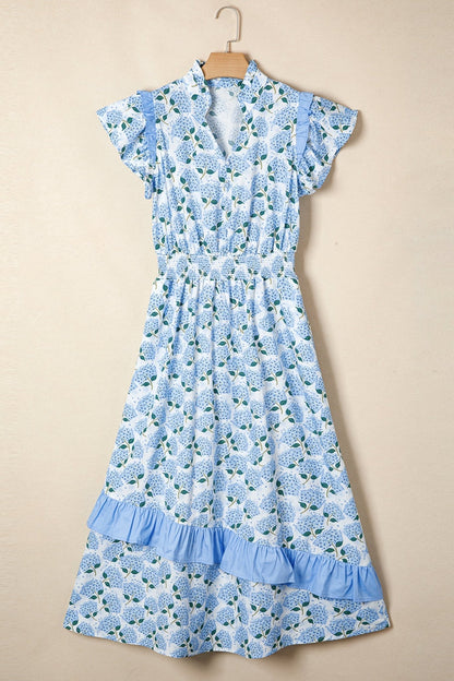 Eileen Flutter Sleeve Long Dress - Hello Beautiful BoutiqueMaxi DressesThreaded Pear