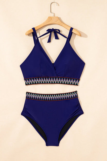 Eileen Knot High Waisted PLUS Bikini - Hello Beautiful BoutiquePlus Size SwimwearThreaded Pear