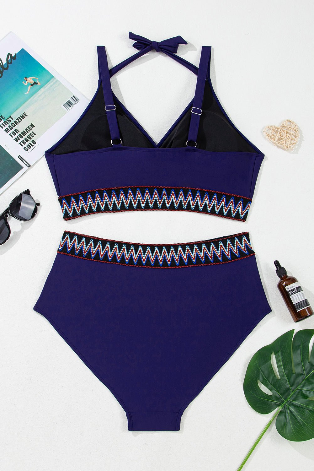 Eileen Knot High Waisted PLUS Bikini - Hello Beautiful BoutiquePlus Size SwimwearThreaded Pear