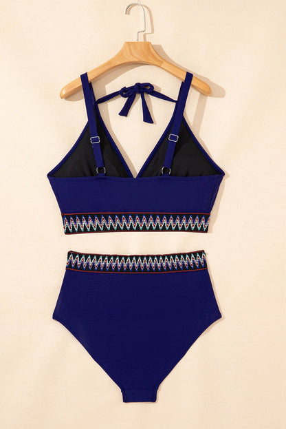 Eileen Knot High Waisted PLUS Bikini - Hello Beautiful BoutiquePlus Size SwimwearThreaded Pear