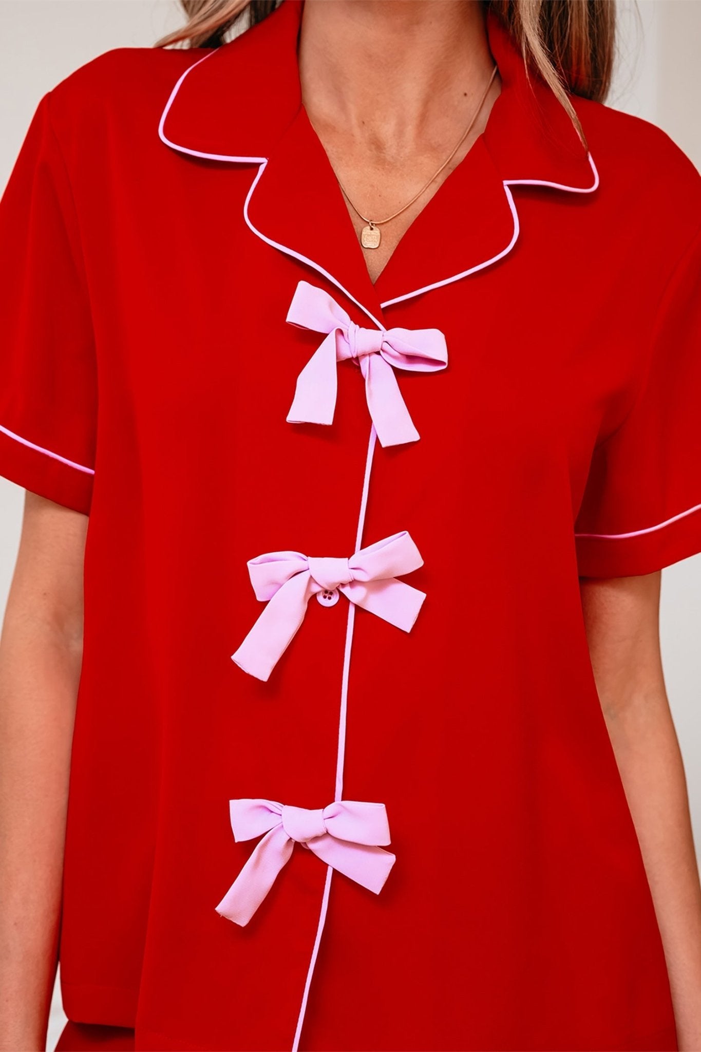 Elaina Silky 2pcs Pajama Set - Hello Beautiful BoutiqueSleepwearThreaded Pear