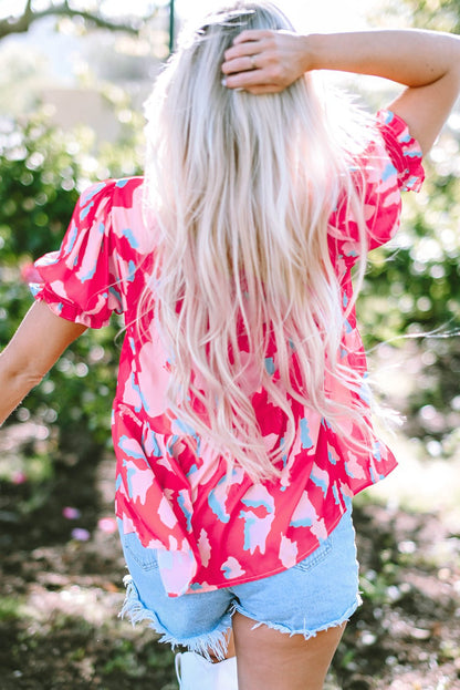 Elaina Smocked Puff Sleeve Blouse - Hello Beautiful BoutiqueBlouses & ShirtsThreaded Pear