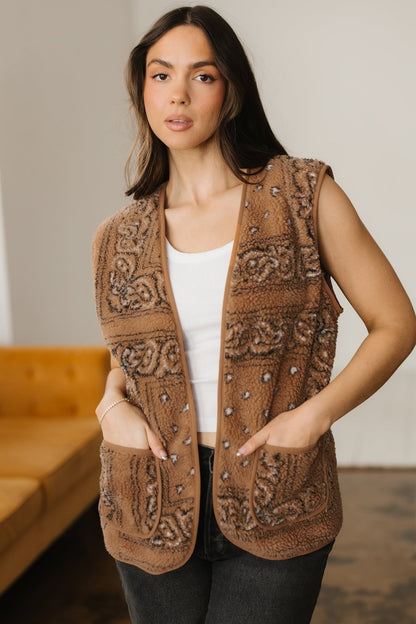 Elaine Western Fashion Vest Jacket - Hello Beautiful BoutiqueVestsThreaded Pear