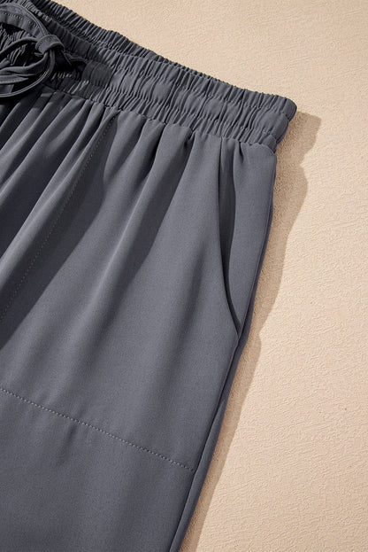 Elani Waistband Cropped Jogger Pants - Hello Beautiful BoutiquePants & CulotteThreaded Pear