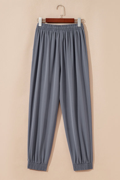 Elani Waistband Cropped Jogger Pants - Hello Beautiful BoutiquePants & CulotteThreaded Pear