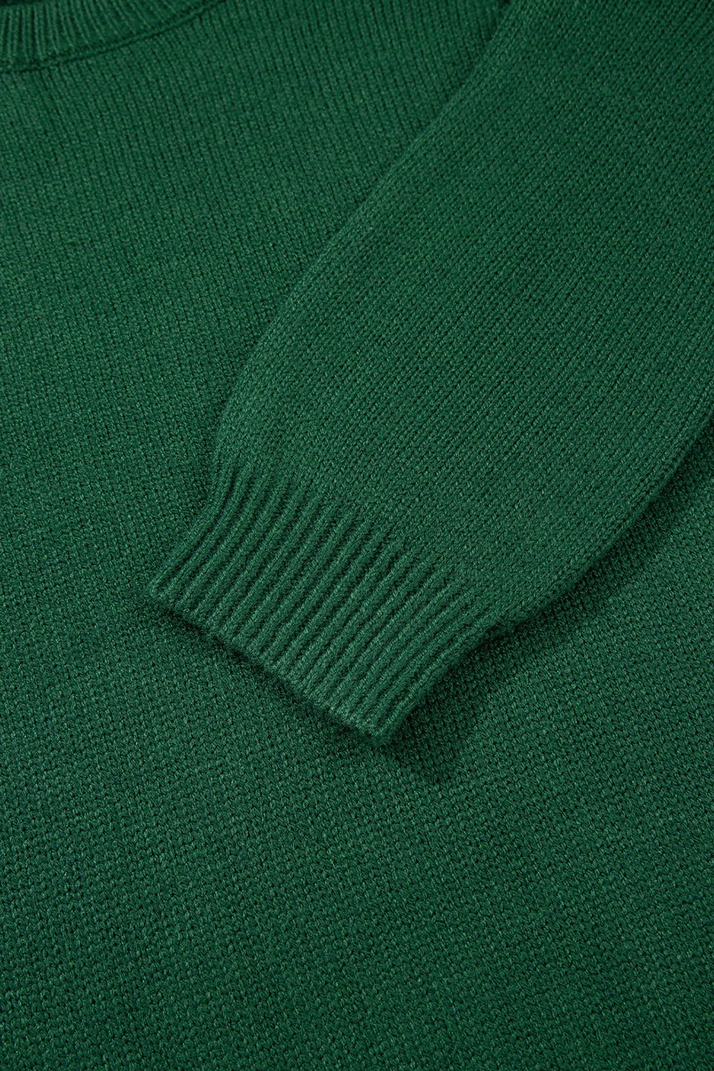 Eleanor Evergreen Raglan Sleeve Sweater - Hello Beautiful BoutiqueSweatersThreaded Pear
