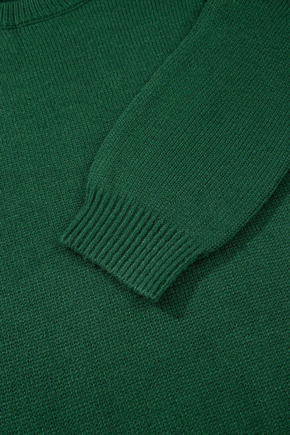 Eleanor Evergreen Raglan Sleeve Sweater - Hello Beautiful BoutiqueSweatersThreaded Pear
