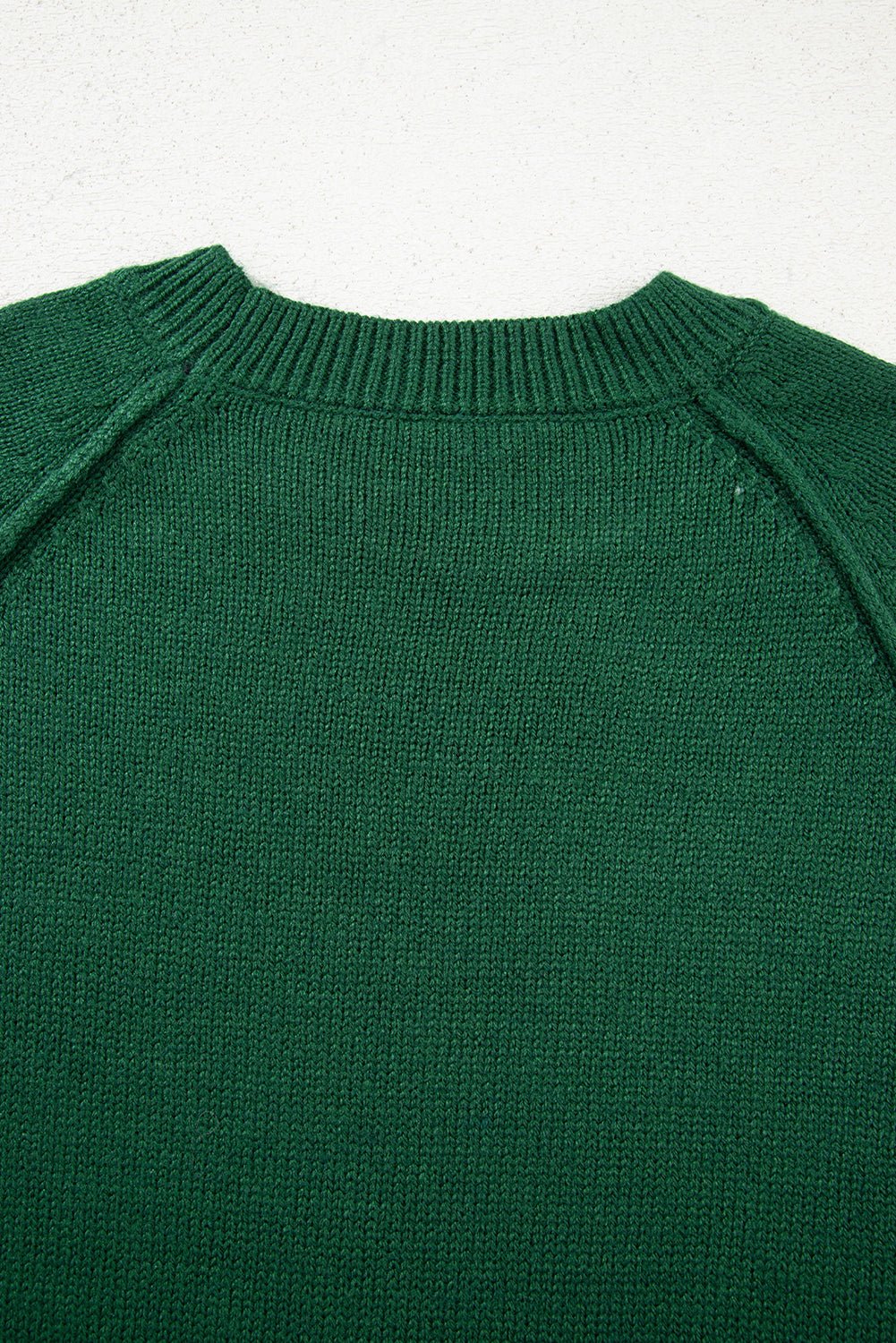 Eleanor Evergreen Raglan Sleeve Sweater - Hello Beautiful BoutiqueSweatersThreaded Pear