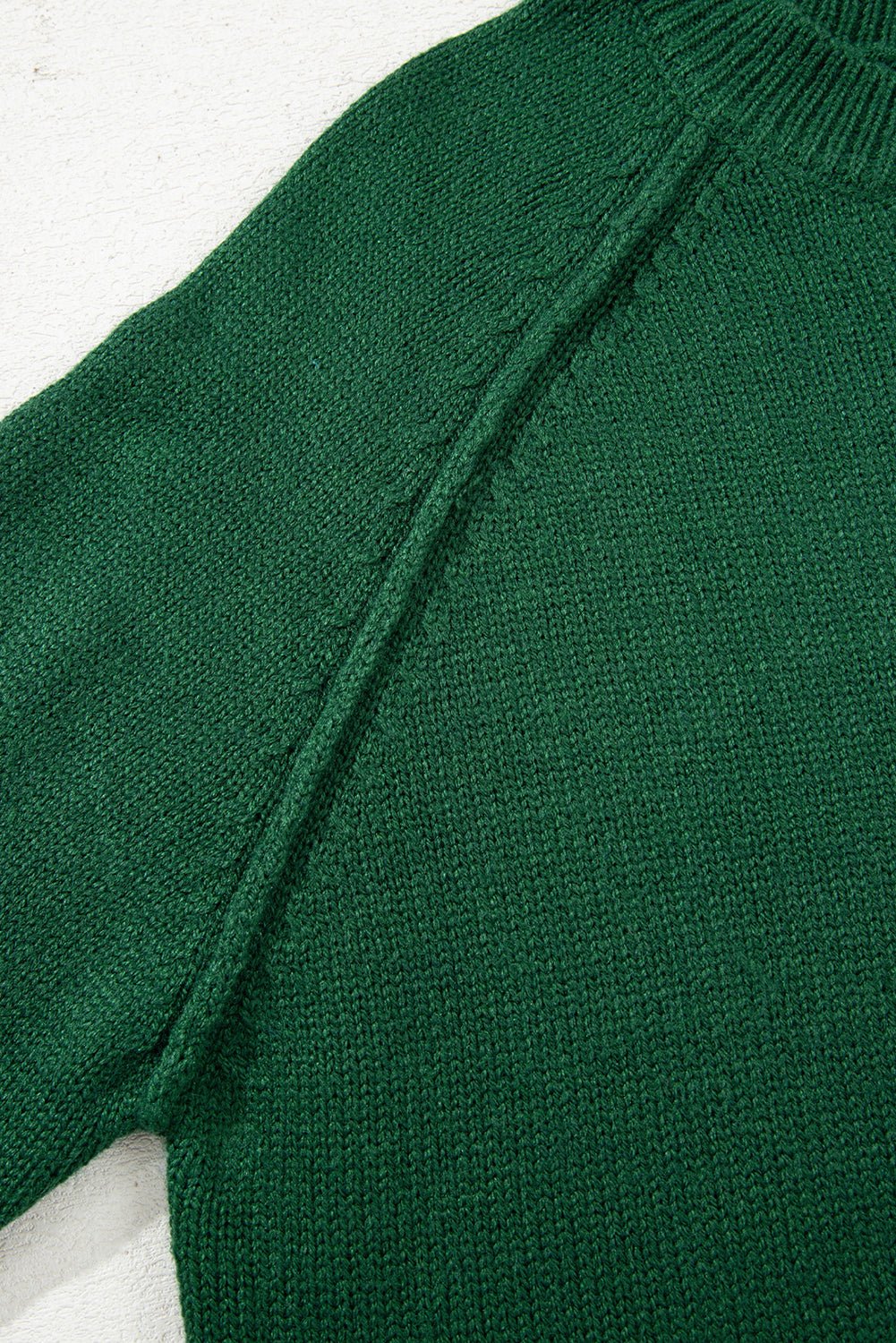 Eleanor Evergreen Raglan Sleeve Sweater - Hello Beautiful BoutiqueSweatersThreaded Pear