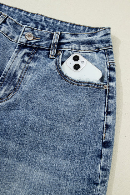 Elia Cuffed Straight Loose Jeans - Hello Beautiful BoutiqueJeansThreaded Pear