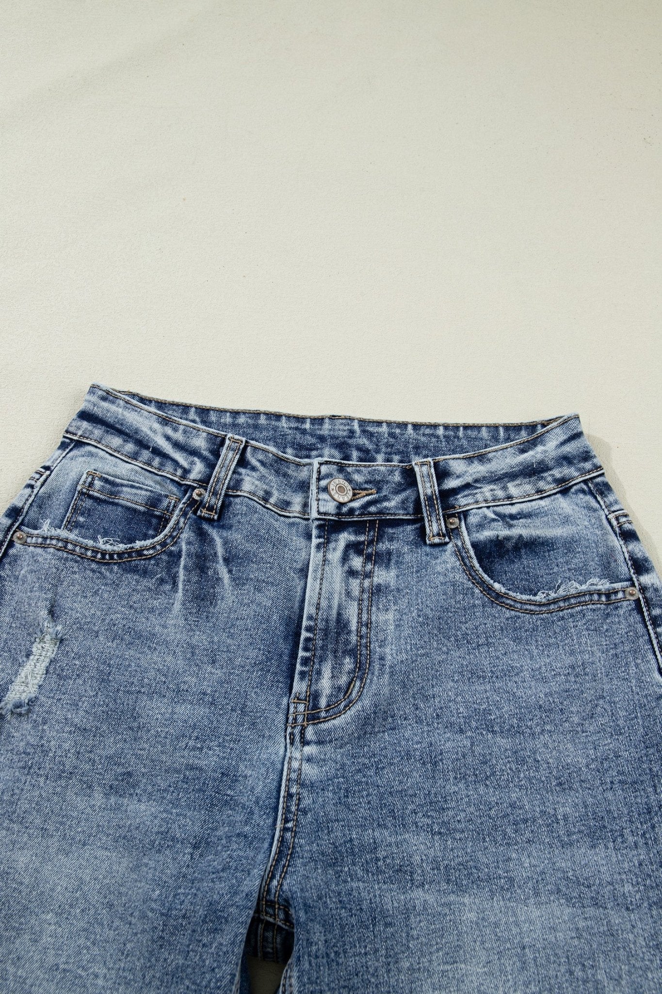 Elia Cuffed Straight Loose Jeans - Hello Beautiful BoutiqueJeansThreaded Pear