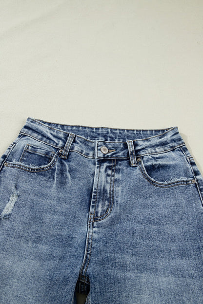 Elia Cuffed Straight Loose Jeans - Hello Beautiful BoutiqueJeansThreaded Pear
