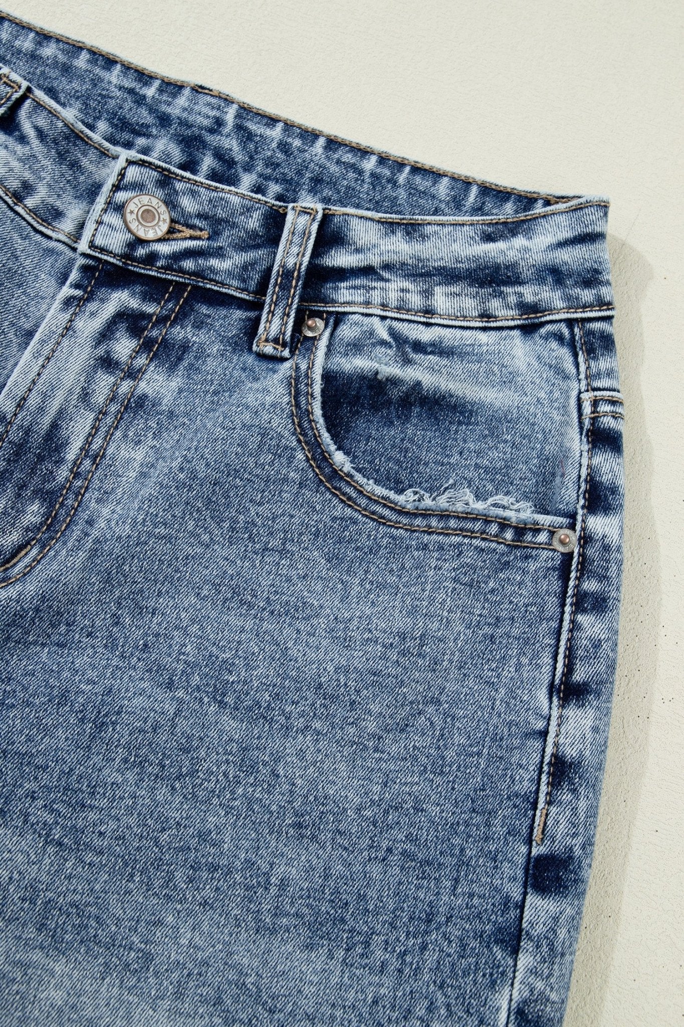 Elia Cuffed Straight Loose Jeans - Hello Beautiful BoutiqueJeansThreaded Pear
