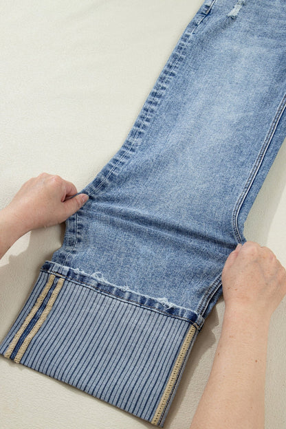 Elia Cuffed Straight Loose Jeans - Hello Beautiful BoutiqueJeansThreaded Pear