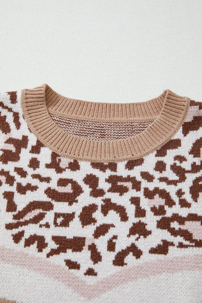 Eliana Block Knit Baggy Sweater - Hello Beautiful BoutiqueSweatersThreaded Pear