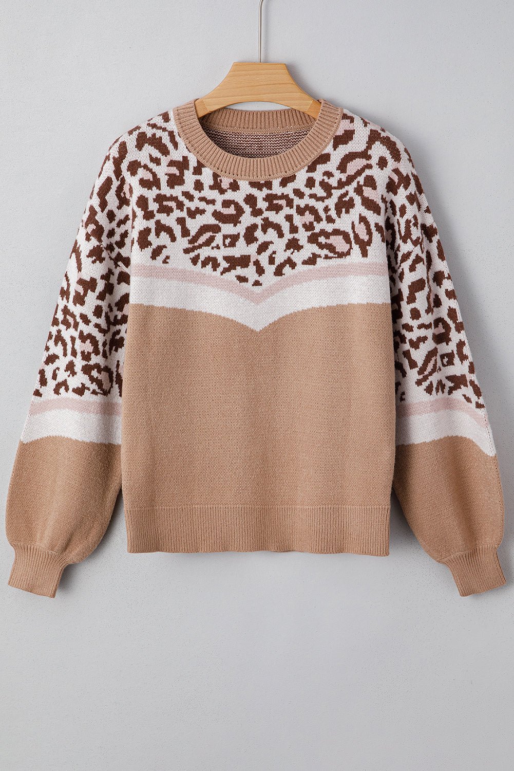 Eliana Block Knit Baggy Sweater - Hello Beautiful BoutiqueSweatersThreaded Pear