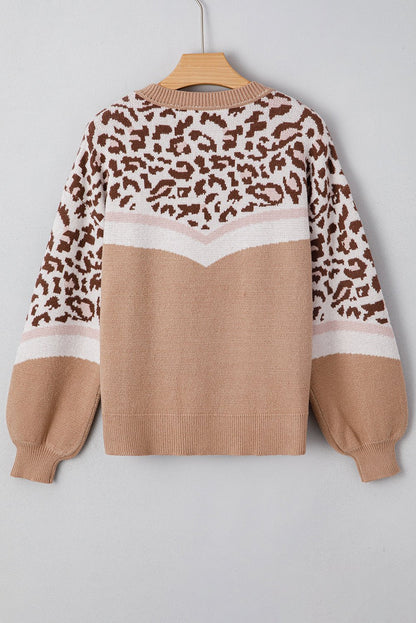 Eliana Block Knit Baggy Sweater - Hello Beautiful BoutiqueSweatersThreaded Pear