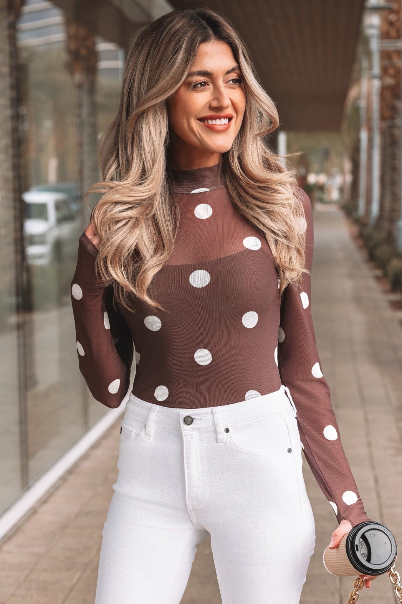 Eliana Mesh Long Sleeve Bodysuit - Hello Beautiful BoutiqueBodysuitsThreaded Pear