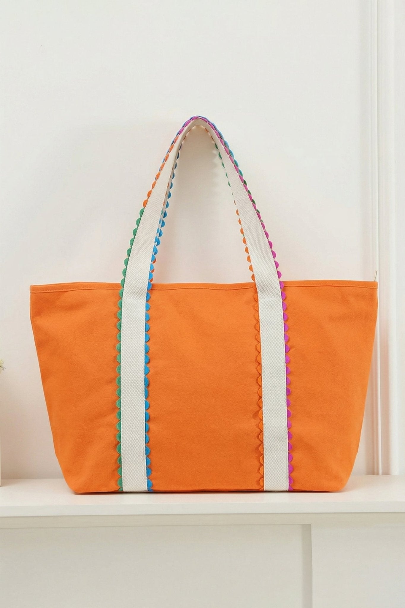 Elianna Detail Canvas tote Bag - Hello Beautiful BoutiqueShoulder BagsThreaded Pear