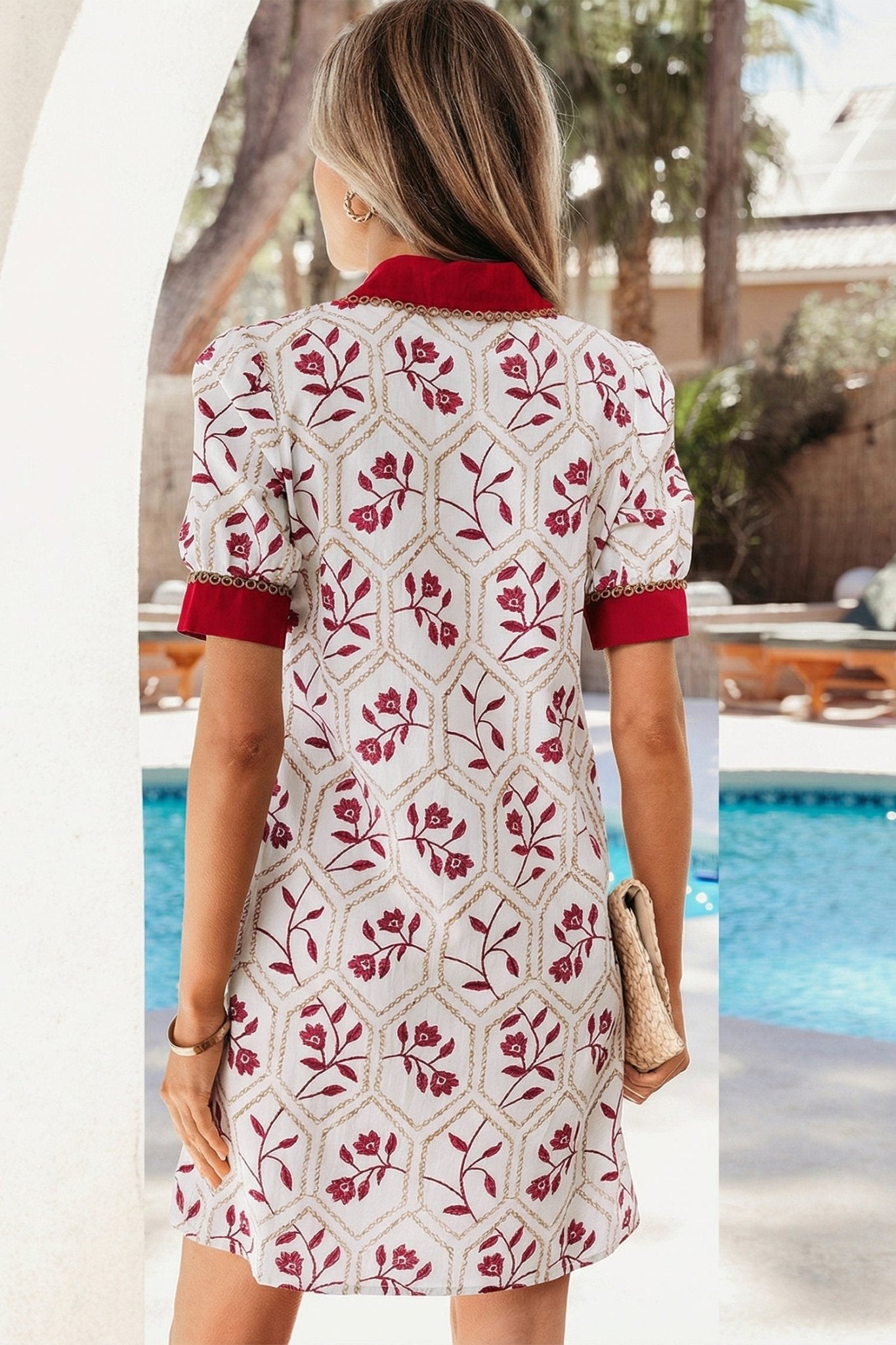 Elianna Short Sleeve Mini Dress - Hello Beautiful BoutiqueMini DressesThreaded Pear