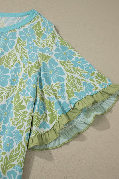 Elina Trim Short Sleeve PLUS Blouse - Hello Beautiful BoutiquePlus Size Blouses & ShirtsThreaded Pear