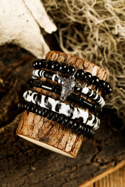 Elisa Charm 5pcs Bracelet Set - Hello Beautiful BoutiqueJewelryThreaded Pear