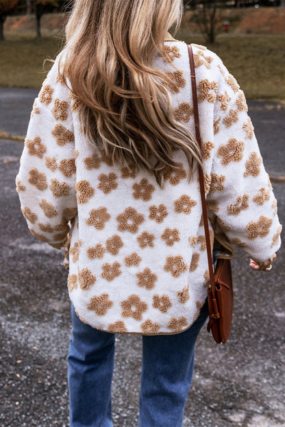 Elisa Pattern Up Fleece Jacket - Hello Beautiful BoutiqueJacketsThreaded Pear
