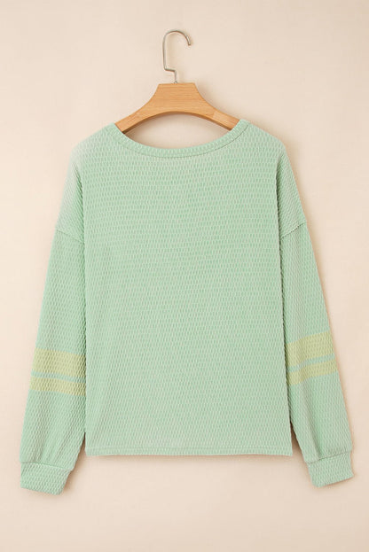 Elise Sleeve Henley top Long Sleeve Top - Hello Beautiful BoutiqueLong Sleeve TopsThreaded Pear