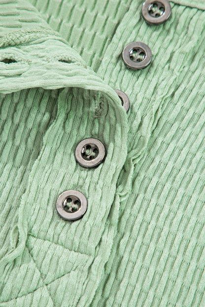 Elise Sleeve Henley top Long Sleeve Top - Hello Beautiful BoutiqueLong Sleeve TopsThreaded Pear