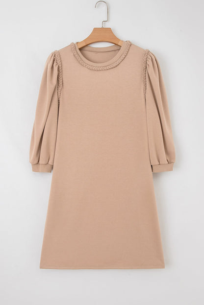 Elise Trim Puff Sleeve Dress - Hello Beautiful Boutique15% OFFThreaded Pear