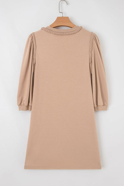 Elise Trim Puff Sleeve Dress - Hello Beautiful Boutique15% OFFThreaded Pear
