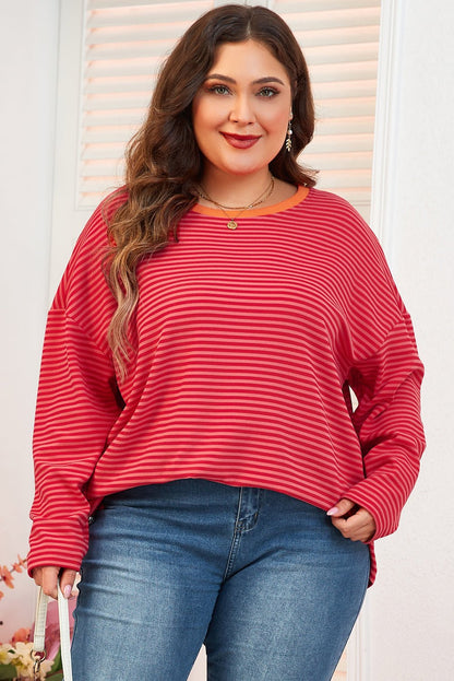 Eliza Sleeve Decor top Long Sleeve PLUS Top - Hello Beautiful Boutique20% OFFThreaded Pear