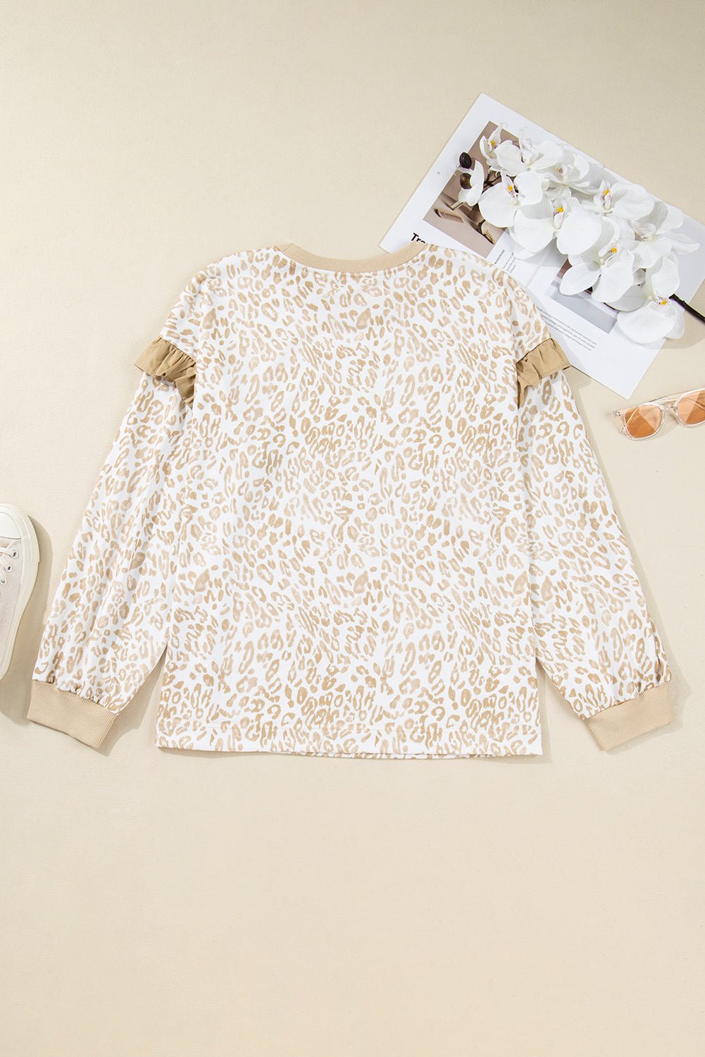 Elizabeth Ruffled arm Sweatshirt - Hello Beautiful BoutiquePlus Size Sweatshirts & HoodiesThreaded Pear