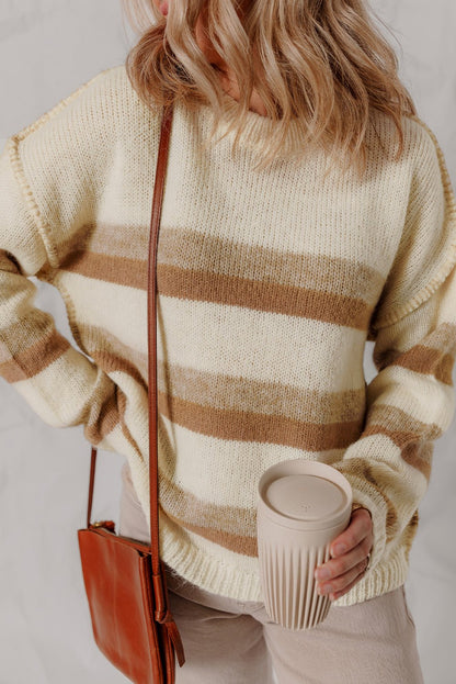 Elizabeth Shoulder Knit Baggy Sweater - Hello Beautiful BoutiqueSweatersThreaded Pear