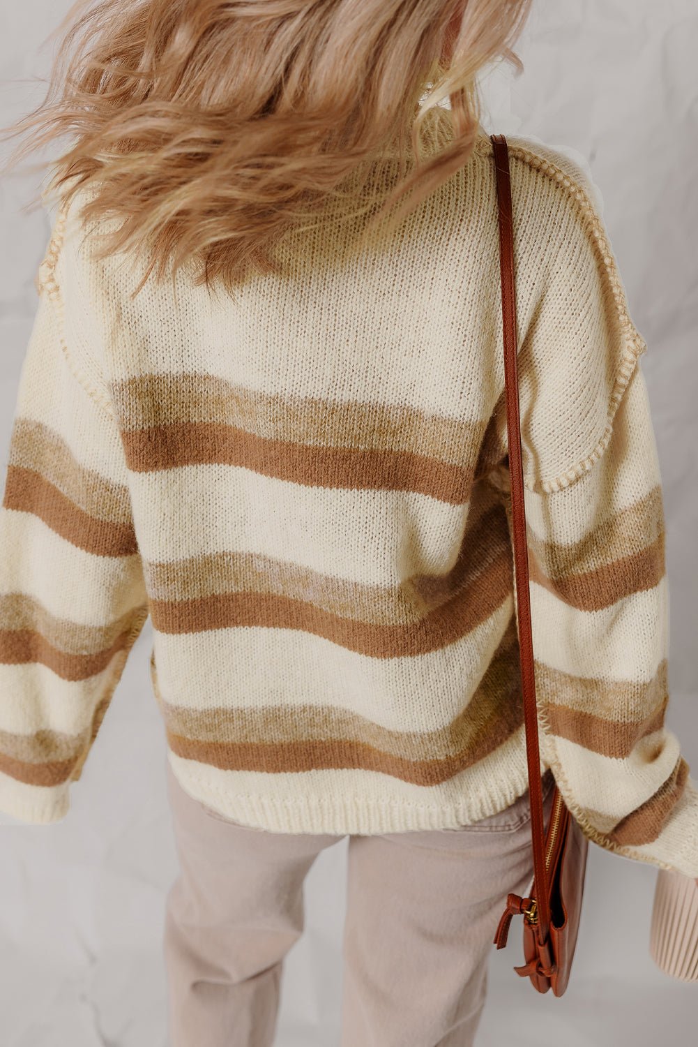 Elizabeth Shoulder Knit Baggy Sweater - Hello Beautiful BoutiqueSweatersThreaded Pear