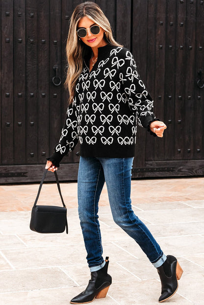 Elizabeth Shoulder Zipped Collar Sweater - Hello Beautiful BoutiqueSweatersThreaded Pear