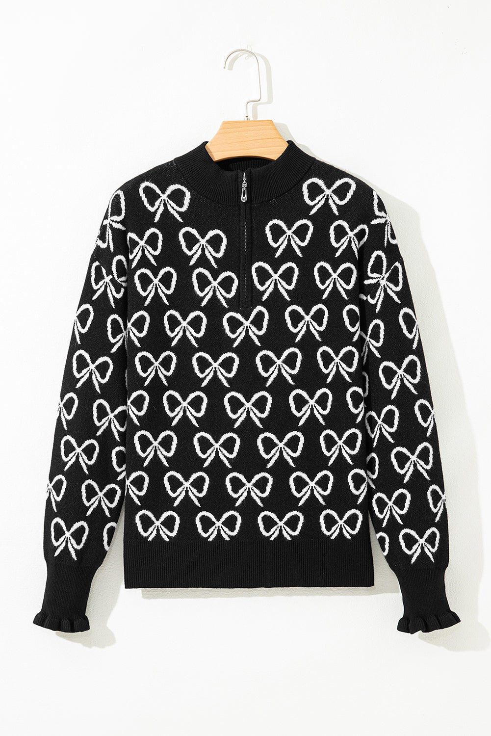Elizabeth Shoulder Zipped Collar Sweater - Hello Beautiful BoutiqueSweatersThreaded Pear