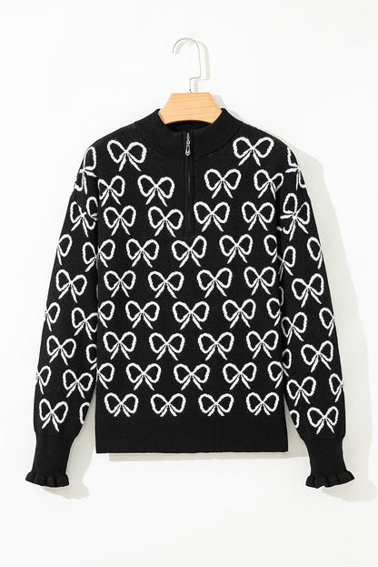 Elizabeth Shoulder Zipped Collar Sweater - Hello Beautiful BoutiqueSweatersThreaded Pear