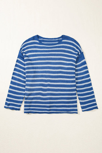 Elle Drop Shoulder O PLUS Sweater - Hello Beautiful BoutiquePlus Size Sweaters & CardigansThreaded Pear