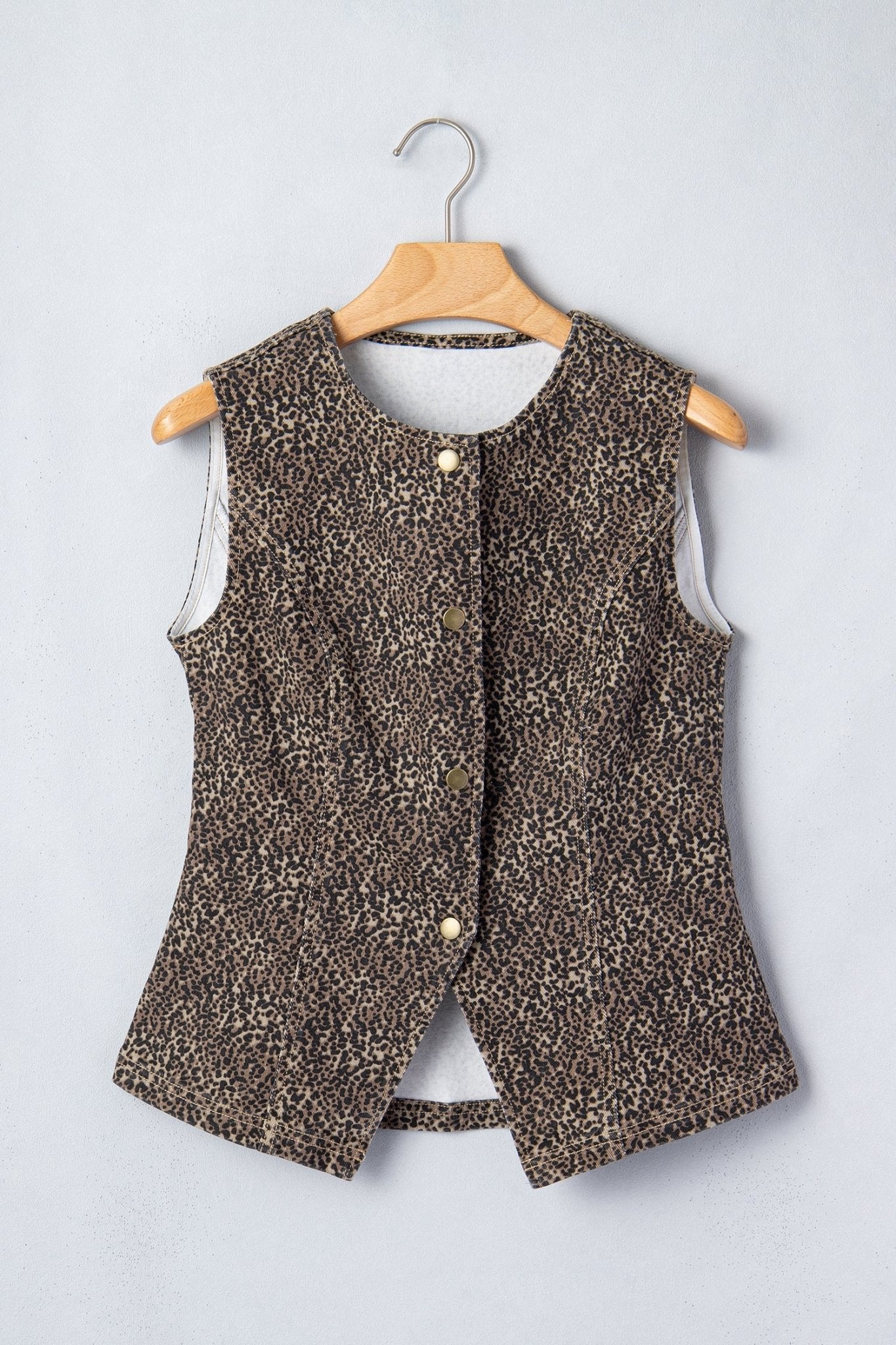 Elliana Print Slim Vest - Hello Beautiful BoutiqueVestsThreaded Pear