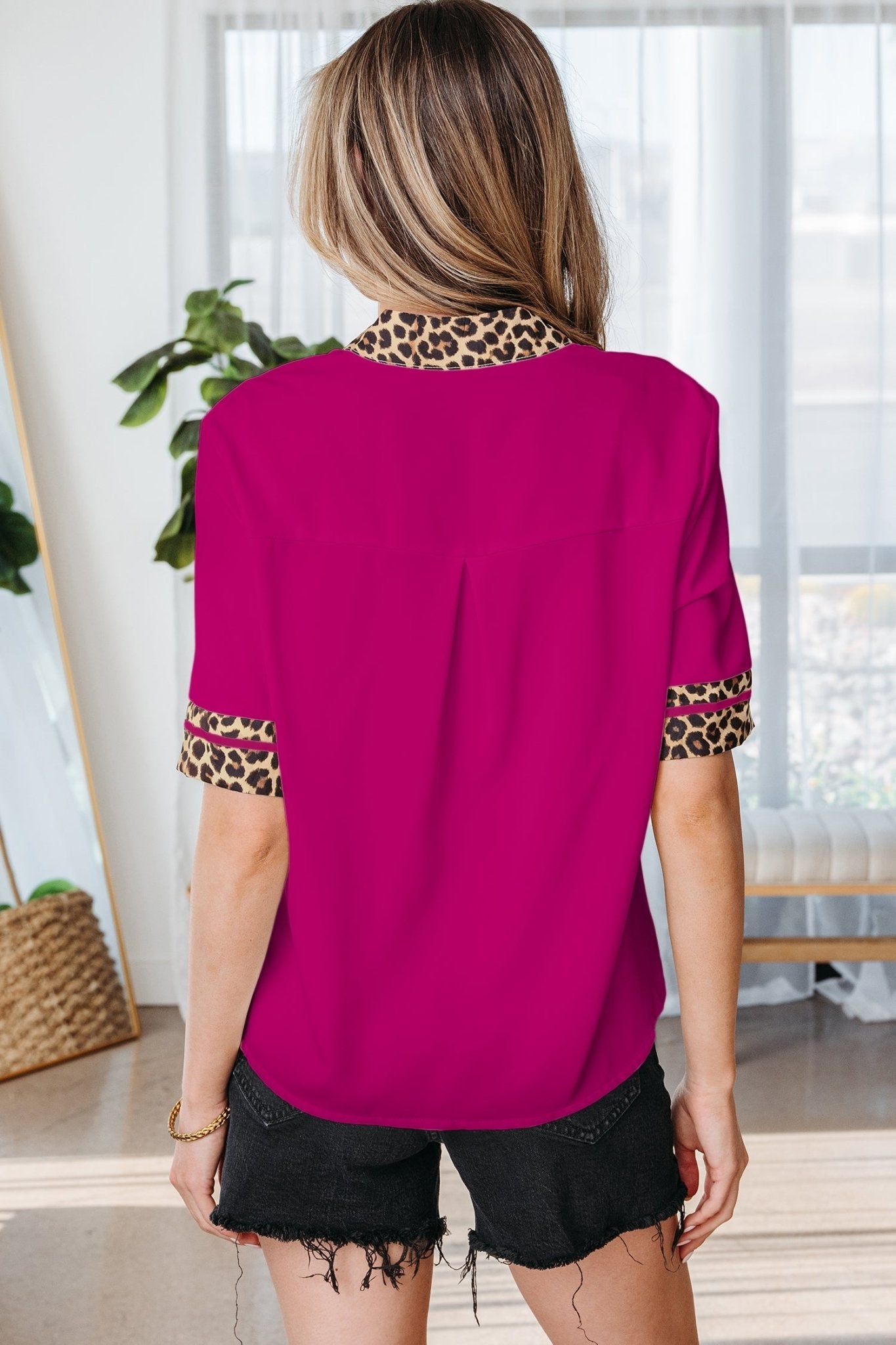 Elliana Trim Short Sleeve Blouse - Hello Beautiful BoutiqueBlouses & ShirtsThreaded Pear