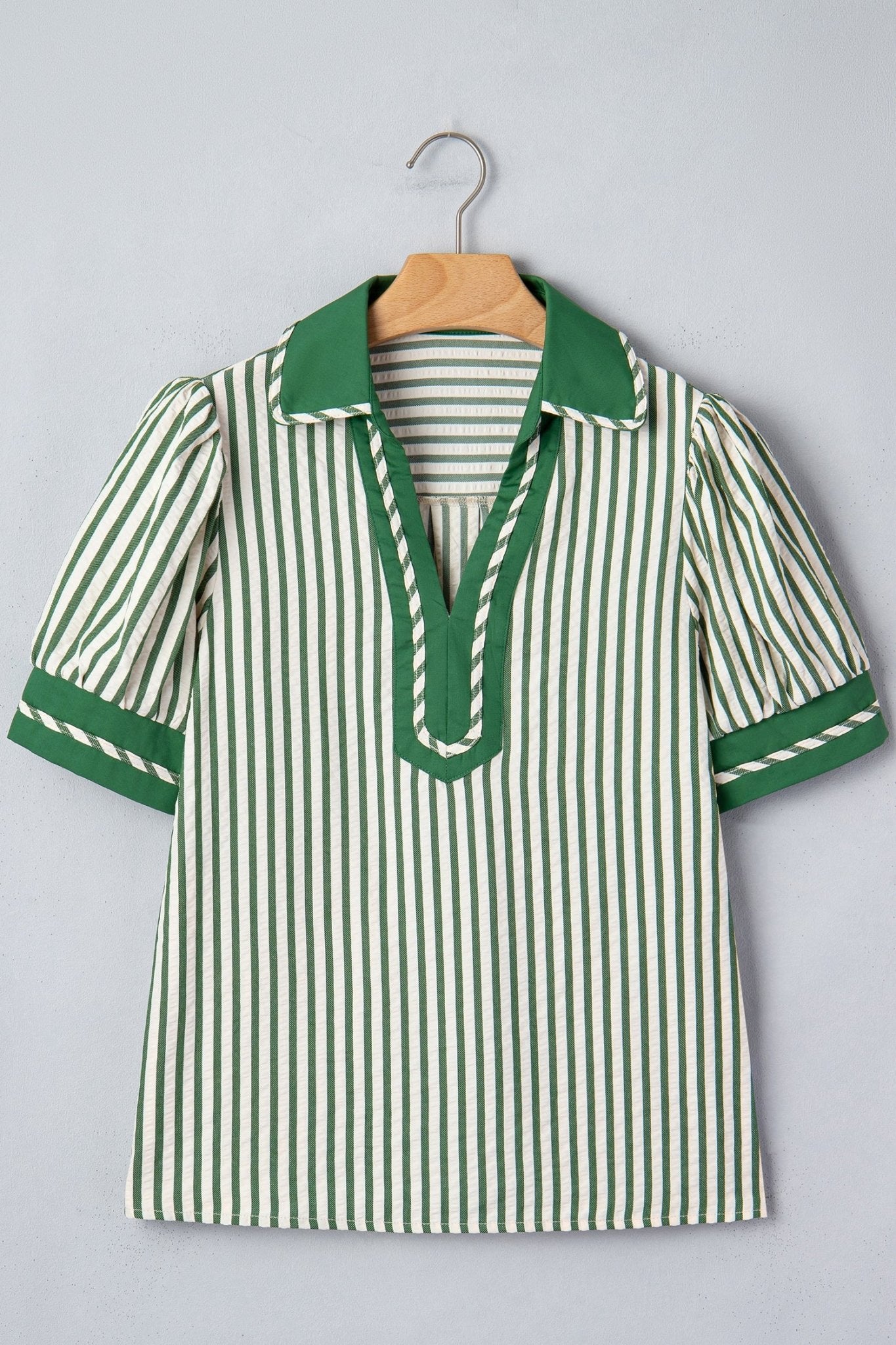 Elora Short Bubble Sleeve Blouse - Hello Beautiful BoutiqueBlouses & ShirtsThreaded Pear