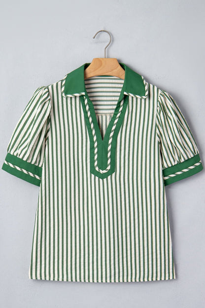Elora Short Bubble Sleeve Blouse - Hello Beautiful BoutiqueBlouses & ShirtsThreaded Pear