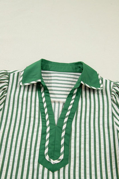 Elora Short Bubble Sleeve Blouse - Hello Beautiful BoutiqueBlouses & ShirtsThreaded Pear