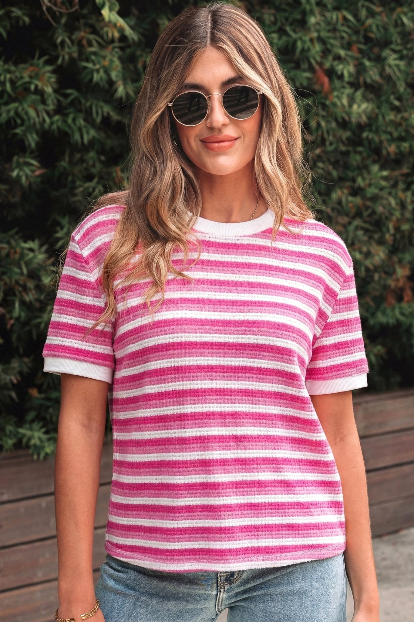 Elora Sleeve Crossed Detail Tee - Hello Beautiful BoutiqueTops & TeesThreaded Pear