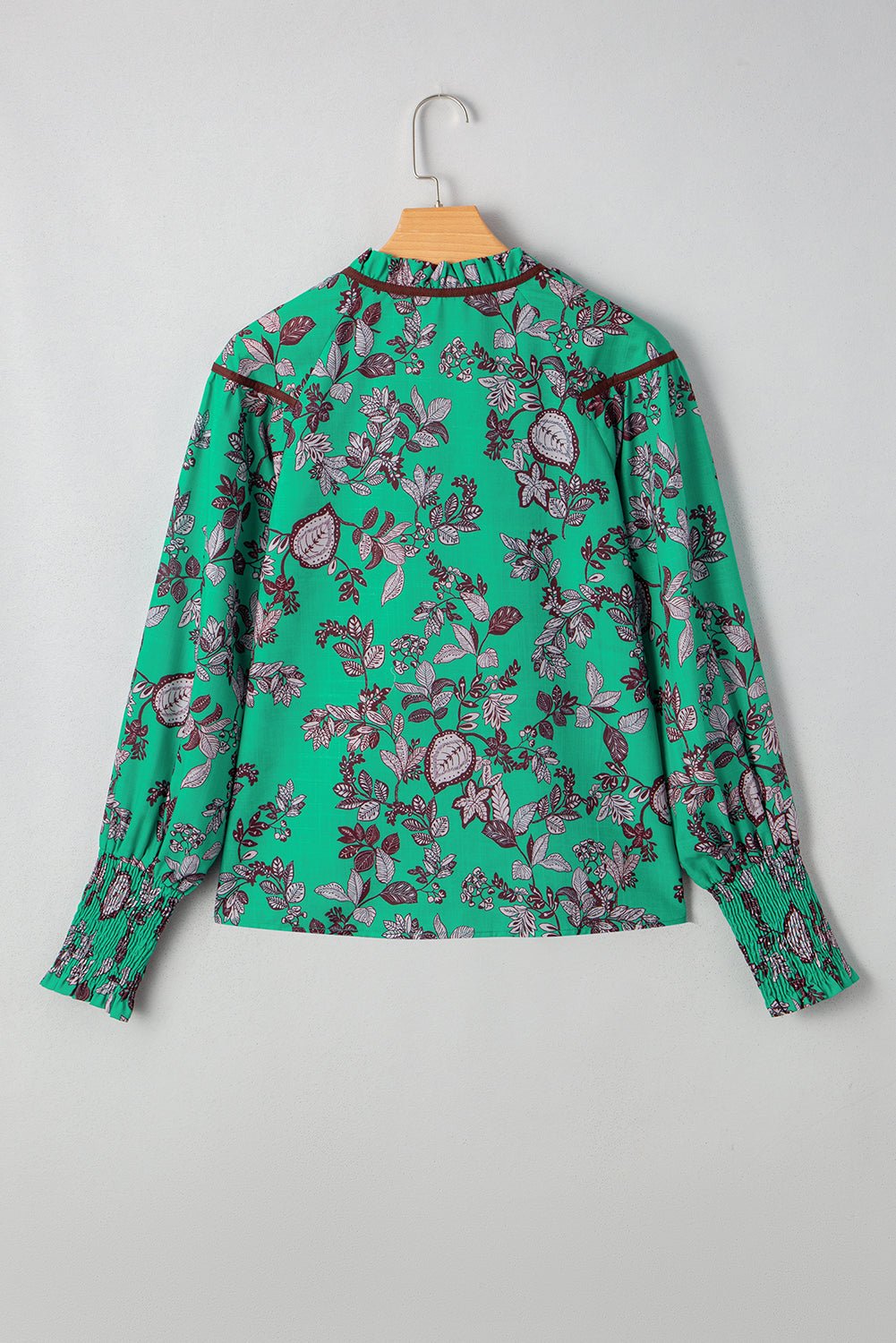 Elouise Shirred Puff Sleeve Blouse - Hello Beautiful BoutiqueBlouses & ShirtsThreaded Pear