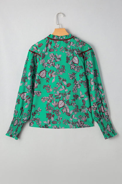 Elouise Shirred Puff Sleeve Blouse - Hello Beautiful BoutiqueBlouses & ShirtsThreaded Pear