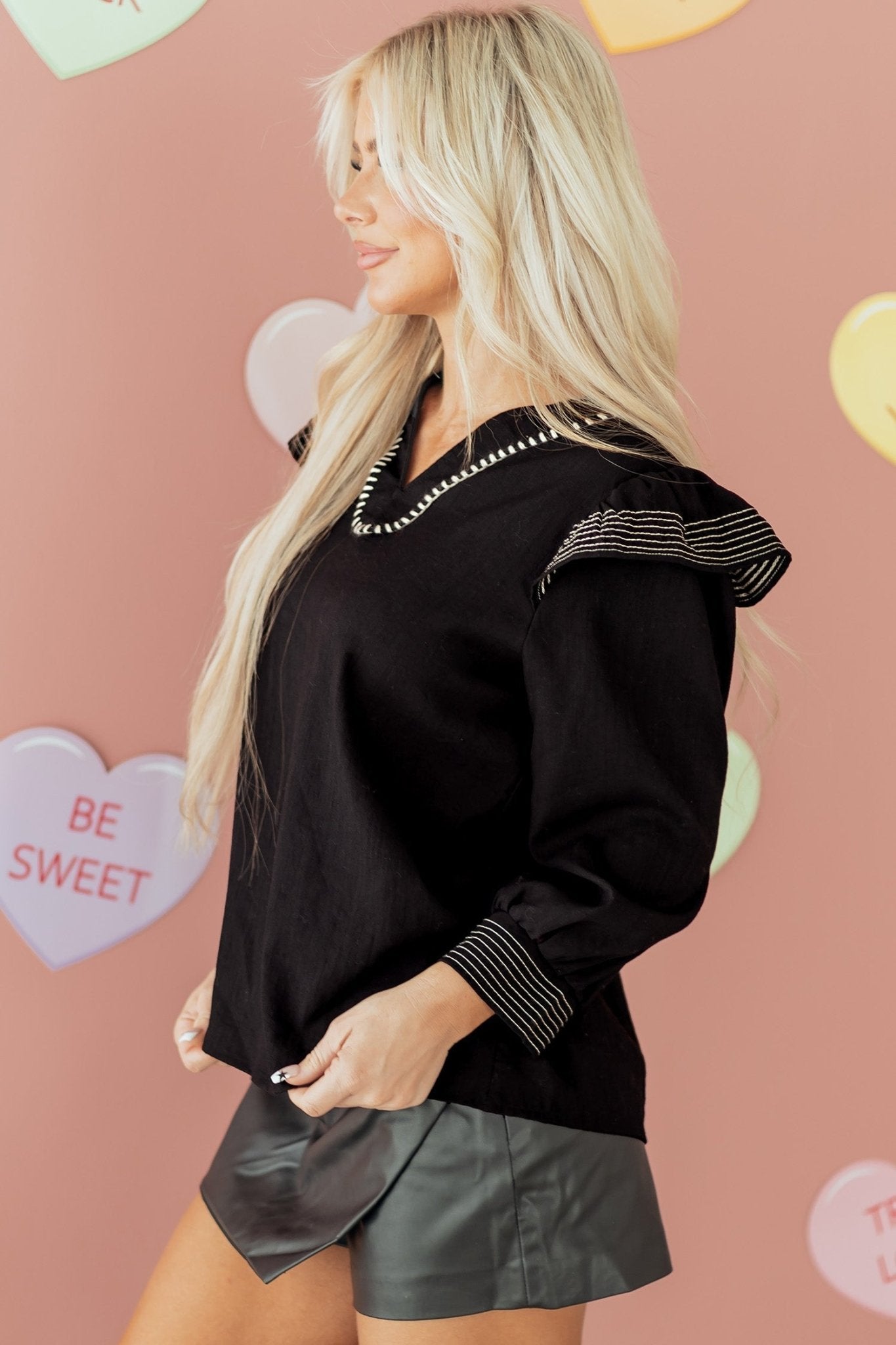 Elowen Long Sleeve Blouse Long Sleeve Top - Hello Beautiful BoutiqueBlouses & ShirtsThreaded Pear