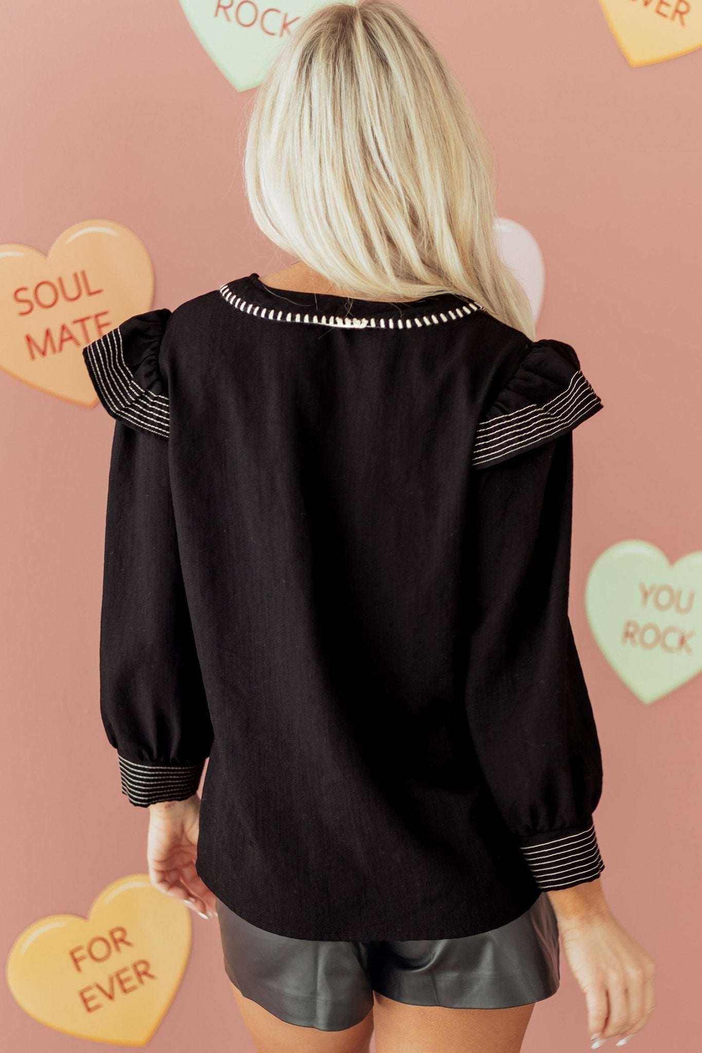 Elowen Long Sleeve Blouse Long Sleeve Top - Hello Beautiful BoutiqueBlouses & ShirtsThreaded Pear